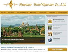 Tablet Screenshot of myanmartraveloperator.com